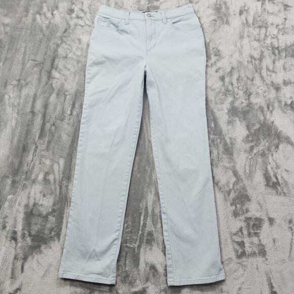 Gloria Vanderbilt Jeans Womens 6 Blue Amanda High Rise Slim Leg Stretch Denim - Picture 1 of 15